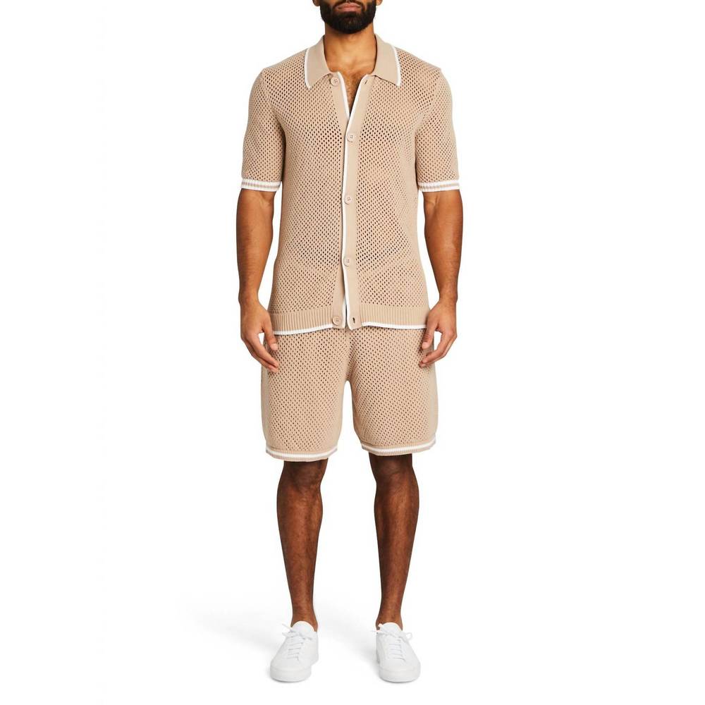 NEW SER.O.YA michael crochet cardigan - 2 colors in beige with white